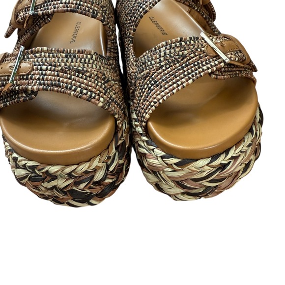 Robert Clergerie Paris Quinie4 platform raffia sandal - Picture 5 of 8